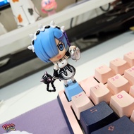 Rezero Anime Mechanical Keyboard; Artisan custom Mechanical keyboard anime rezero | MatchaLand