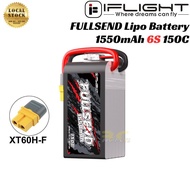iFlight FULLSEND 1550mAh 150C 6S1P 22.2V Lipo Battery With XT60H Plug MX1550/150-6S