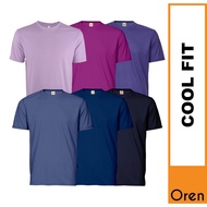 【BEST SELLER】OREN SPORT Baju T Shirt Microfiber Lelaki Perempuan Round Neck Lengan Pendek QD04 D