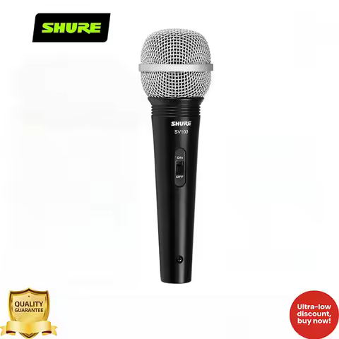 SHURE SV-100 Active Voice Coil Microphone for Home Karaoke Guitar Playing Singing and Recording