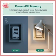 Purelove> Programmable Digital Timer Switch 220V 30A 16 ON/OFF 24hr 7 Days Weekly Relay for Office E