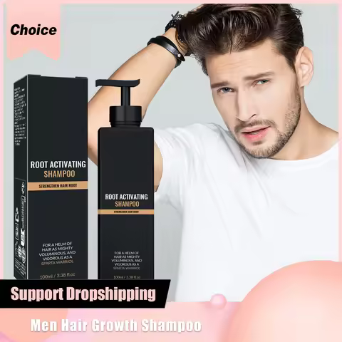 Hair Growth Shampoo for Men Root Activator Strengthening Moisturizing Gently Cleanse Repair Improve 