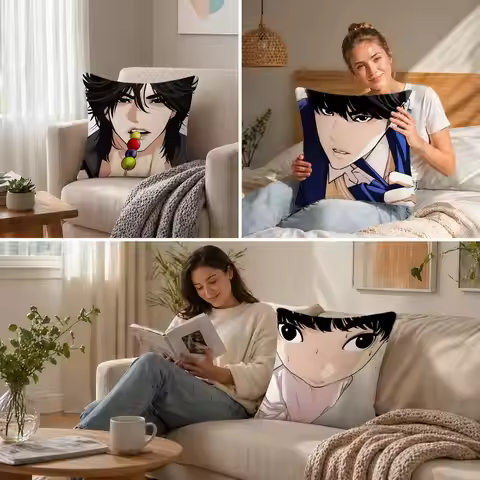 L-Lookism Cushion Cover Natural Linen Pillowcase Set, All-in-One Decor for Sofa, Bedroom & Chair