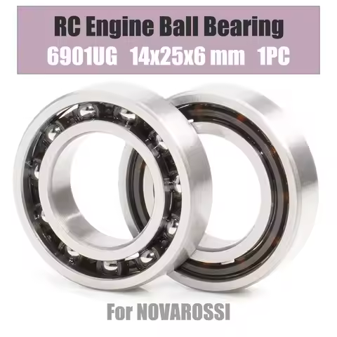 6901UG RC Engine Bearing 14x25x6 mm ABEC-3 ( 1 PC ) 6901 UG ID 14mm With 11 Balls Glow Plug Model R/