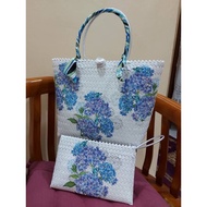 Set Beg Penan Decoupage + Clutch (Handmade)