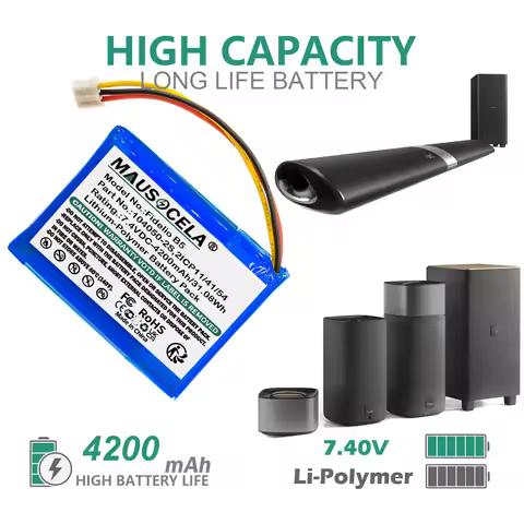4200mAh Speaker Battery For Philips:104050-2S,2ICP11/41/54,Fidelio B5 E5 E6 F5,Fidelio HTL9100 HTL93
