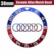 38mm Aluminium Watch Bezel Insert Ring Slope for NH35/36 GMT Diving Automatic Mechanical Replace Wat