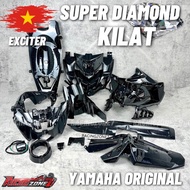 “18 PICS” FULL SET EXCITER INNER HITAM KILAT SUPER DIAMOND Y15ZR V1 V2/ EXCITER INNER DIAMOND KILAT/