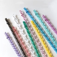 Crystal Reusable Tumbler Tumblr Straw 23cm 30cm Drinking Bottle Plastic Straw Safe Modern Cute Funny
