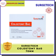 Colostomy Bag 70mm by Surgitech 1 Box (10pcs) Disposable