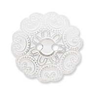 0366 Made In Taiwan Chinese Style Totem 2 Holes Zentangle Painting Acrylic Buttons 10pcs/Set [Gongme