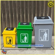 PREMIUM Red House - 20 40 60 Liter Colored Plastic Trash Can Dustbin Colored Trash Can