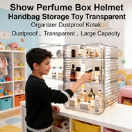 Cosmetic Perfume Storage Box Dustproof Organizer Handbag Toy Helmet Box Show