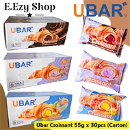 !Borong! UBAR Croissant Bread Carton Chocolate / Cheese / Taro