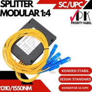 Pasif Splitter 1:4 1/4 Modular SC UPC SC APC Passive Spliter 1x4 Coupler SC UPC/APC Fiber Optic