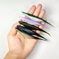 8pcs Fishing Baits Lure Super Fluke JerkBait Split Tail Swimbaits Soft Plastic Lures Jerkbait For Ba