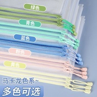 A a4 Zipper File Bag Thickened Transparent Exam Student Large-Capacity Information Bag A4 Waterproof