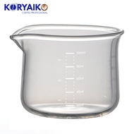 Koryaiko High Borosilicate Glass Measuring Thickened Espresso Cups 100ml