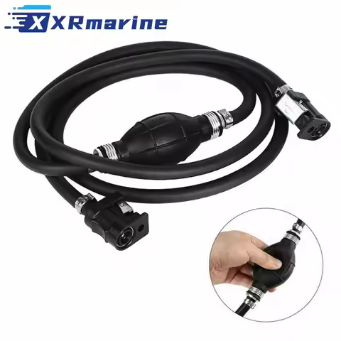 6YL-24306 5/16 " Outboard Boat Motor Fuel Line Hose with Primer Bulb and Connectors 6Y1-24306 for Ya