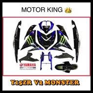 Cover Set & Stripe YAMAHA Y15ZR V2 MONSTER Original HLY Y15 Ysuku Sticker Body Coverset