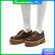 Timberland | Timberland Womens 3-Eye Premium Platform Boat Shoes Burgundy A2Qdm D57 A2 D57