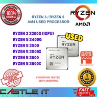 AMD Ryzen 5 AM4 Used CPU 3400G 3500 3500X 3600 3600X Ryzen 3 3200G Tested Working Processor