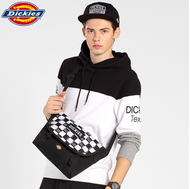 Dickiesกระเป๋าสะพายข้างผู้ชายและผู้หญิง กระเป๋าสะพายสีดำและสีขาว กระเป๋า Messenger