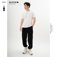 DLSTAR Relax-Fit soft and breathable 100% Cotton Lightweight Sweatpants with Elastic Cuffs
