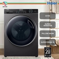 Haier HW120-BP14959S8 Front Load Washer Super Inverter 12KG HW120-BP12357S8 Mesin Basuh