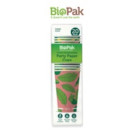 BioPak Compostable Party Paper Cups Hot & Cold Drinks 510ml Single Wall - 20 pcs Disposable Cup