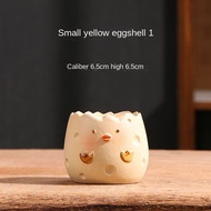 Spot goods ceramic pots for plants white pots for plants bonsai Small Egg Shell Cute Succulent Flowe