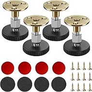 Pack of 4 Adjustable Furniture Feet, Cabinet Feet, Height Adjustable, No Drilling, Furniture Feet wi