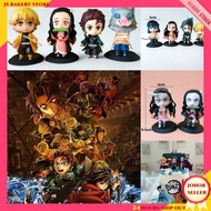 【JS Bakery Store】Kimetsu no Yaiba Cake Topper Cake Decoration 鬼灭之刃蛋糕装饰摆件 灶门祢豆子Q版创意卡通动漫生日烘焙摆件