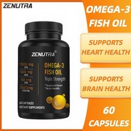Pil Minyak Ikan Omega 3 Kekuatan Tiga, Suplemen Minyak Ikan Omega 3 Dengan DHA & EPA untuk Suplemen 