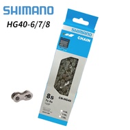 SHIMANO 6/7/8 Speed CN-HG40 Bike Chain MTB ROAD Bicycle Chain HG40 Bike Chain 116L Bike Accessories