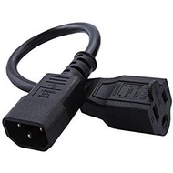 CableCreation [5-Pack] 1 Feet Standard Computer Power Adapter Cord NEMA 5-15R to IEC320 C14, 0.3M / 