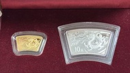 龍年金幣銀幣套裝 150元金幣 10元銀幣