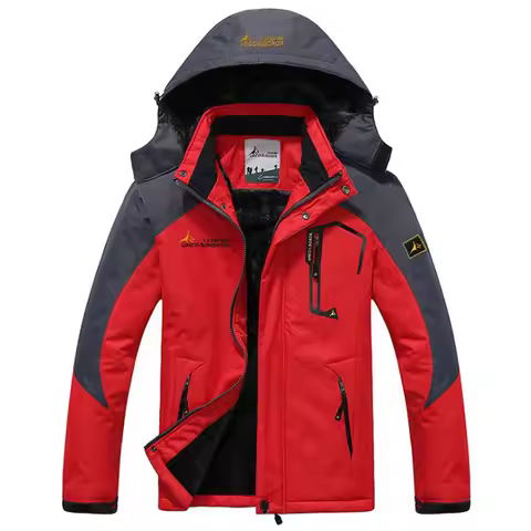 Men's Winter Jackets Parka Men Windbreak Velvet Thick Warm Windproof Fur Coats Male Outdoor Waterpro