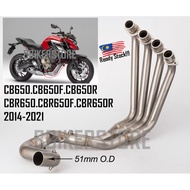 Honda CBR650R CB650R 2014-2021 Motorcycle Full Exhaust System Pipe cbr650 exhaust cb650 muffler fron