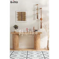 Magate Recycled Wood Console Neoclassical Pastoral Log Foyer Entrance Table French Retro Entrance Ta