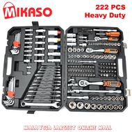 222 PCS CR-V Spanner Ratchet Screw Socket Spark Plug Torx Hexagon Lug Nut  Sport Rim Tool Box set