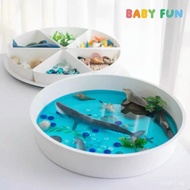 Ocean Sensory Basin Montessori Sensory Plate Material Kit Game SixGrid Sand Tray Baby Sensory Traini