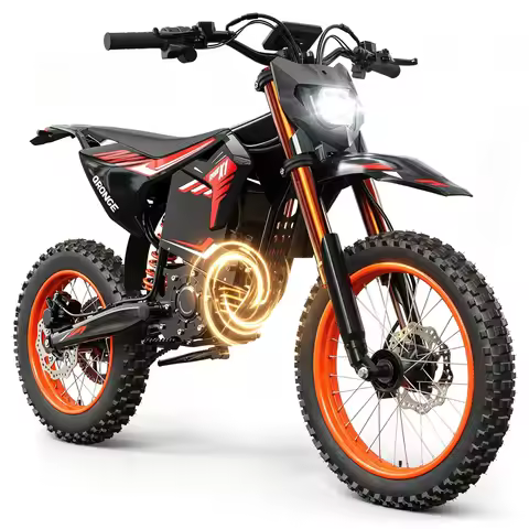 QRONGE X1 Spark L Electric Dirt Bike, 4500W Peak Electric Bicycle, 60V 28.8Ah Up to 50MPH & 60 Miles
