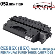 Compatible with HP CE505X (05X) Compatible Black Laser Toner (Prints 6500 Pages - High Yield)