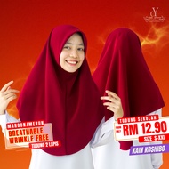 CY 122017 ( MAROON ) PAKAIAN TUDUNG HIJAB SEKOLAH KOSHIBO SCHOOL MAROON
