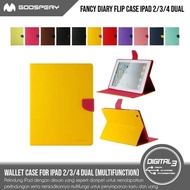 HOT PROMO MERCURY Goospery Fancy Diary Case Ipad 2 3 4 Flip Casing Card Holder