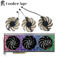 *For Palit GeForce RTX 4080 4090 GameRock OmniBlack Video Card Fan RTX4080 RTX4090 Tow Ball Bearing 