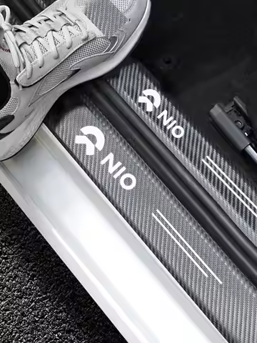 Car Door Protector Plate Stickers Sill Carbon Fiber For NIO ET5 ES6 ES8 EC6 ET7 Weilai ET7 EP9 Eve E
