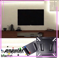 POPULAR LCD Display Bracket, 14" - 27" Flat Fixed Slim TV Mount, Universal Fixed Type SPCC Black Wall Bracket Public Places