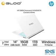 HP Omen Transcend 14-fb0045TX Notebook 14” 2.8K OLED (Intel® Core™ Ultra 7 155H,16GB RAM,1TB SSD,NVIDIA® GeForce RTX™ 4060 Laptop GPU,14” 2.8K OLED,W11H) - Ceramic White